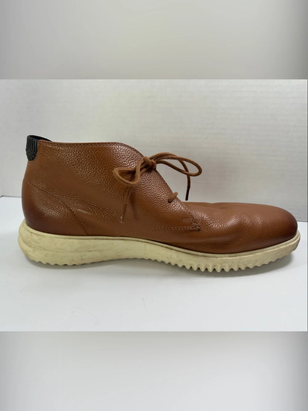 Cole Haan Tan Leather Chukka Boots Shoes Size 12 Cream Sole